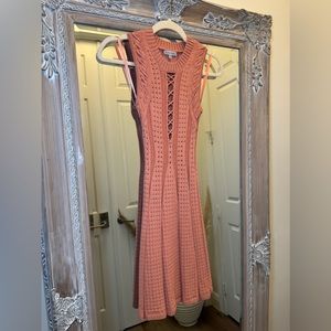 Ronny Kobo Orange Knitted Dress XS
